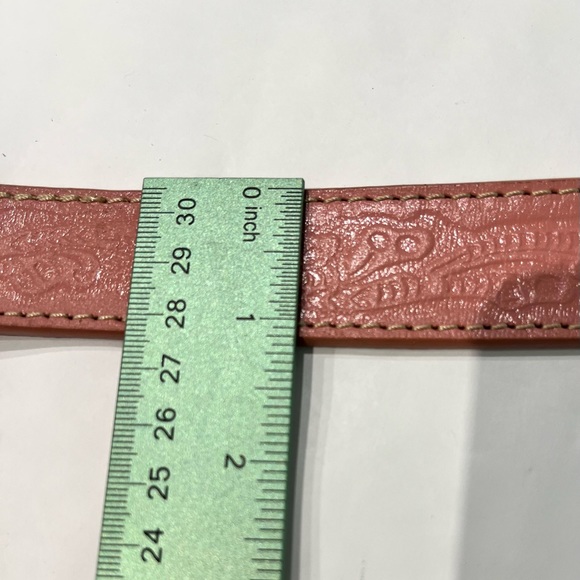 Nocona Western Equestrian Pink Leather Belt Girls 22" With Horse Buckle - Picture 8 of 10